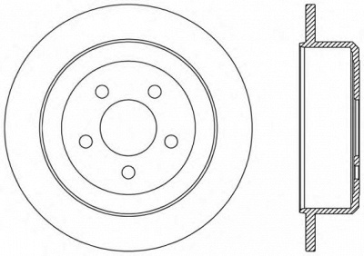 OPEN PARTS bdr247910 -  Тормозной диск